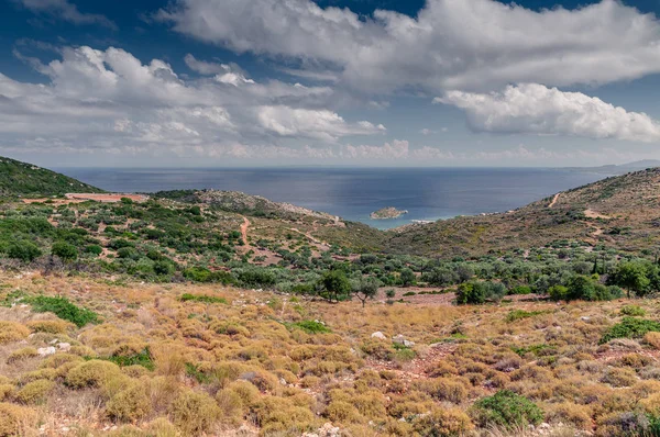 Neapoli Vion City yakınındaki dağ manzarası — Stok fotoğraf