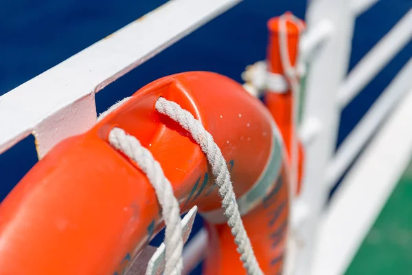 Rescue equipment on the ship — Stock Photo, Image