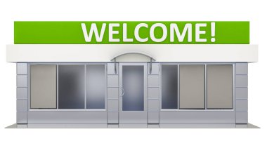 Bir büfenin 3 boyutlu illüstrasyonuName