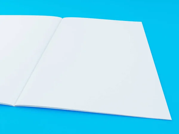 Broşür şablonu 3D illüstrasyon renk arka plan üzerinde — Stok fotoğraf