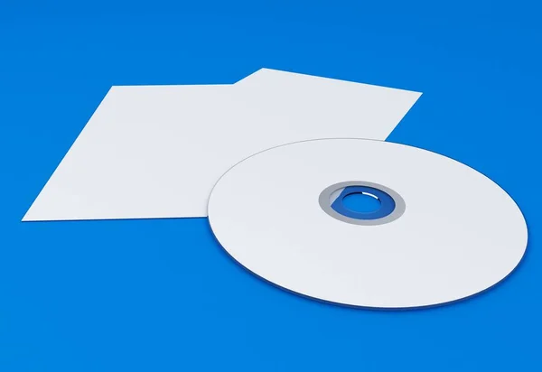 3D Illustration of Compact discs on color background — Stock Photo, Image