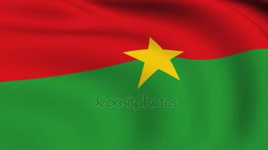 Burkina Faso bayraklı ilmekledi