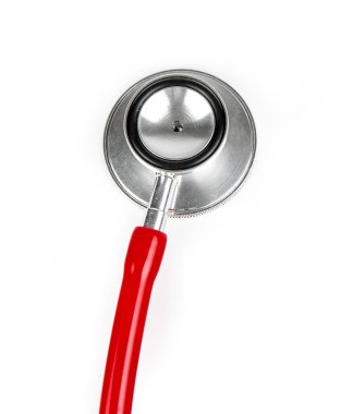 Kırmızı tıbbi phonendoscope