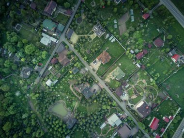 Bir kuş-göz görüş-küçük bir kasabada