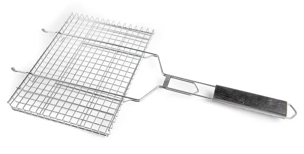 Grate for grilling with handle — Stock Photo, Image