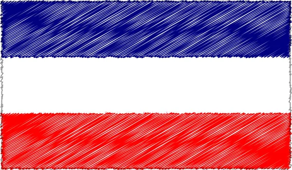 Vektor illusztrációja vázlat stílus Los Altos zászló — Stock Vector