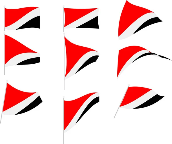 Vector Illustratie van Set met Sealand Flag — Stockvector