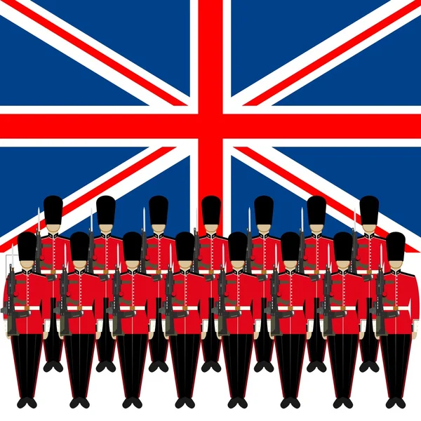 İngiltere'de Onur Kıtası askerler — Stok Vektör