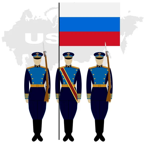 Почетный караул в Российской Федерации-2 — стоковый вектор