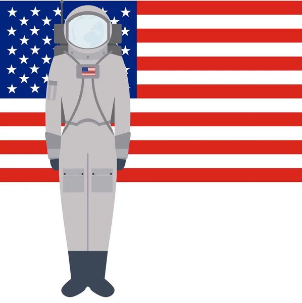 Amerikan uzay giysisi A7l — Stok Vektör