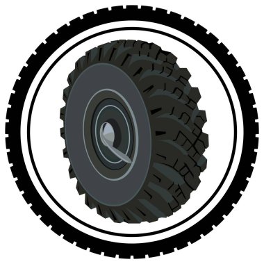 Bir araba tekerlek simgesiyle