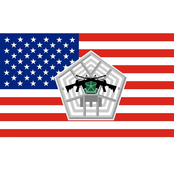 Pentagone - Département américain de la Défense — Image vectorielle