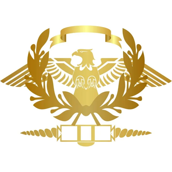 古罗马军团勋章的象征 — 图库矢量图片