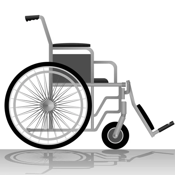 Equipamentos médicos e ferramentas. Cadeira de rodas para pessoas com deficiência —  Vetores de Stock