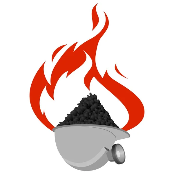 Ikona przemysłu węgla-5 — Wektor stockowy