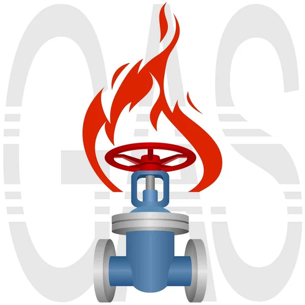 Ikone der Gasindustrie. — Stockvektor