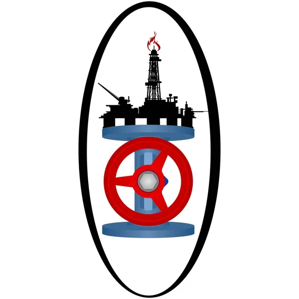 Pictogram gas industrie-1 — Stockvector