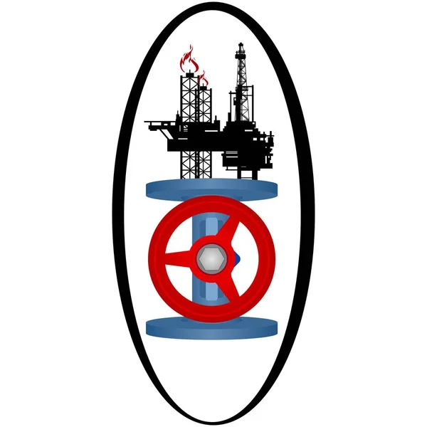 Pictogram gas industrie-2 — Stockvector