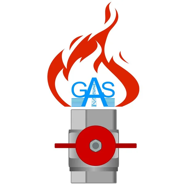 Symbol Gasindustrie-3 — Stockvektor