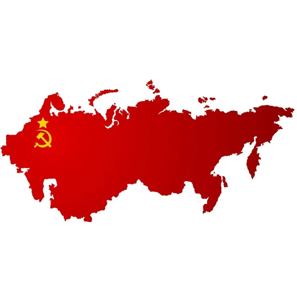 Territorium av den sovjetiska unionen — Stock vektor