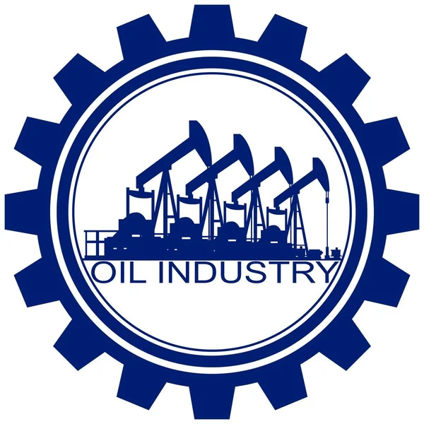 Ikona s olejové čerpadlo — Stockový vektor