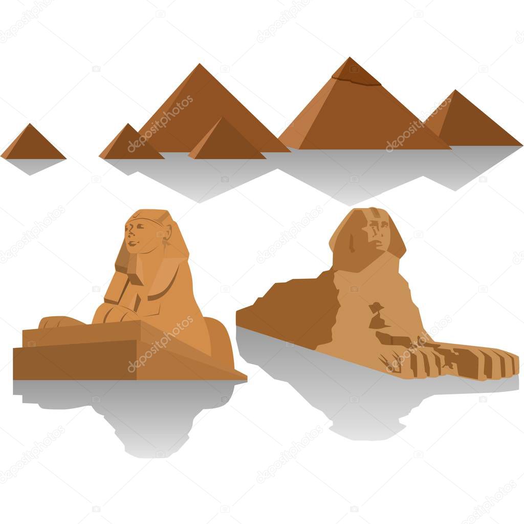 Pyramids of Egypt and the Sphinx