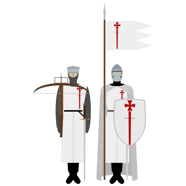 条顿骑士团的订单 4 的骑士 — 图库矢量图片