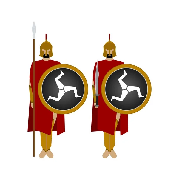 Spartaanse krijgers-4 — Stockvector