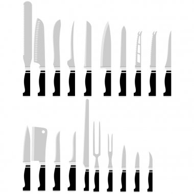 bir mutfak bıçak seti