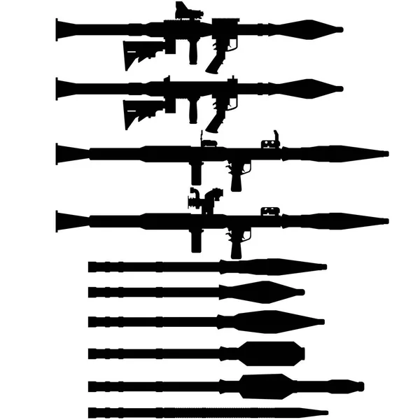 Circuit Soviet grenade launchers — Stock Vector