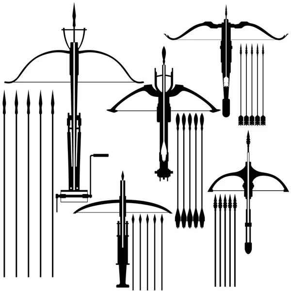 Image de contour d'une vieille arme de petit calibre — Image vectorielle