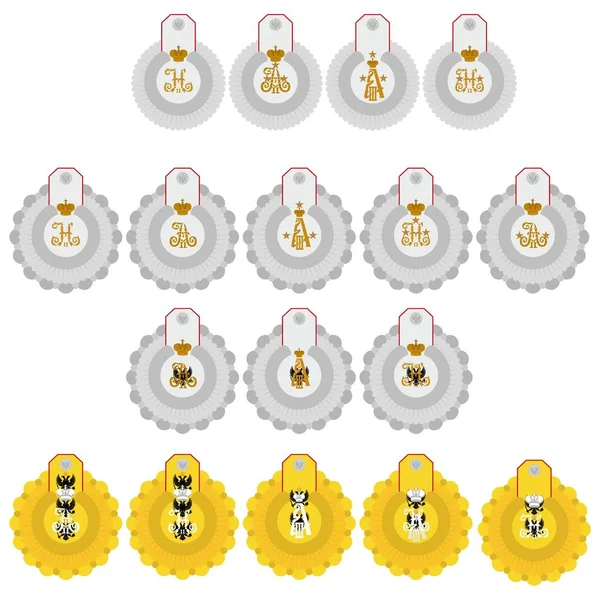 Insígnia comitiva de Sua Majestade Imperial, Rússia-2 —  Vetores de Stock