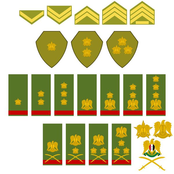 Знаки различия сирийской армии
