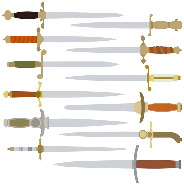 Dirk, edged weapons officers of the Navy — Stock Vector