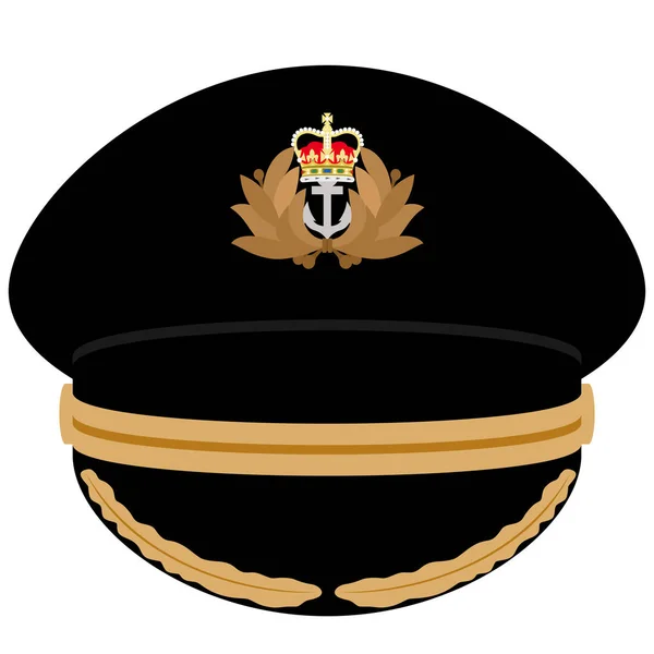 Cap офіцер ВМС Великої Британії — стоковий вектор