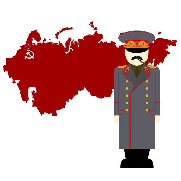 Stalin against the Soviet Union map