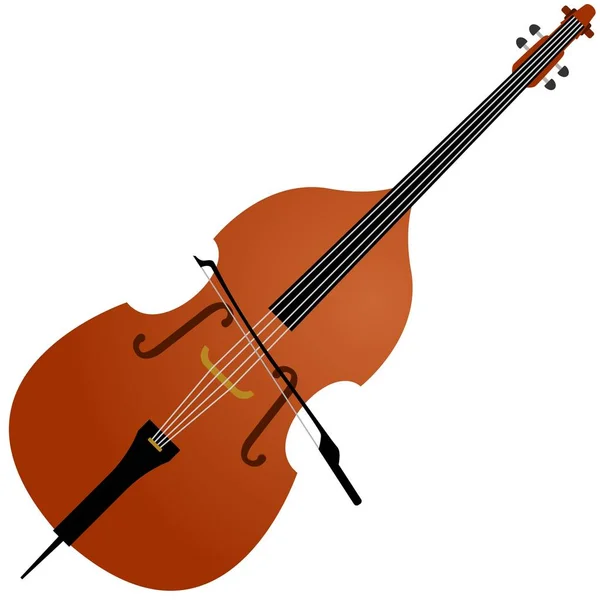 Strumento musicale violoncello — Vettoriale Stock