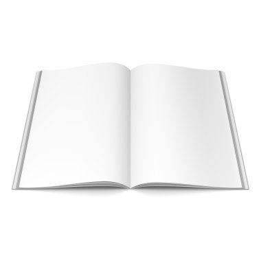 Açık beyaz kitap şablonu