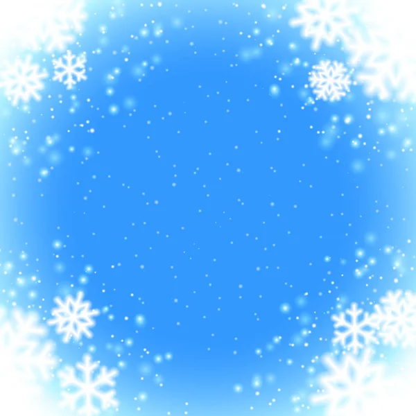 Fond de neige d'hiver — Image vectorielle