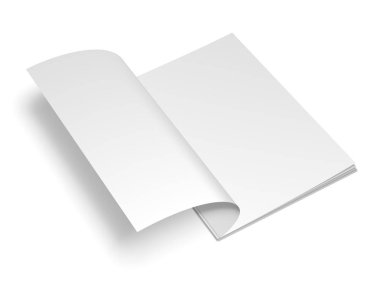 Açık beyaz kitap şablonu