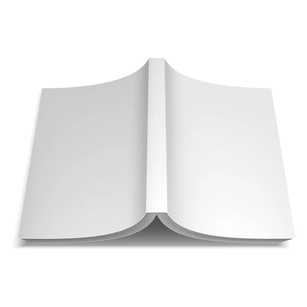 Modèle de livre blanc ouvert — Image vectorielle