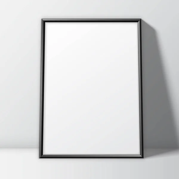 Modèle d'affiche blanche vierge — Image vectorielle