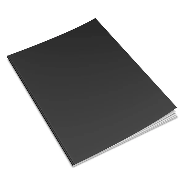 Üres fekete könyv sablon — Stock Vector