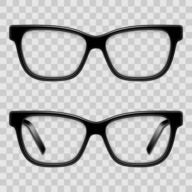 Siyah çerçeveli gözlük