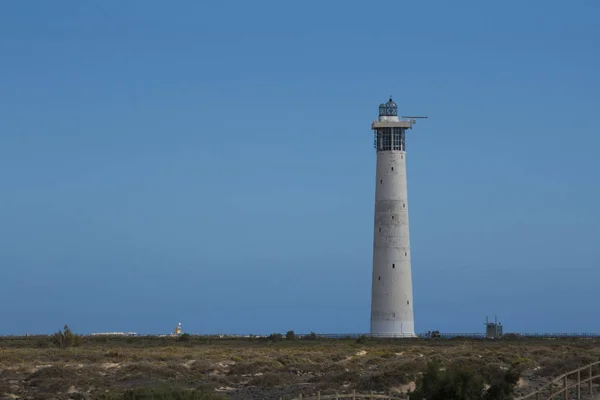 モロな宿泊施設 フェルテベントゥラ島 スペイン カナリア諸島の灯台 — ストック写真