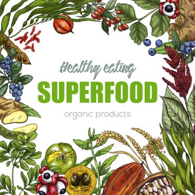 Superfood, gerçekçi kroki gövde tasarımı