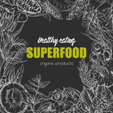 Superfood, gerçekçi kroki gövde tasarımı