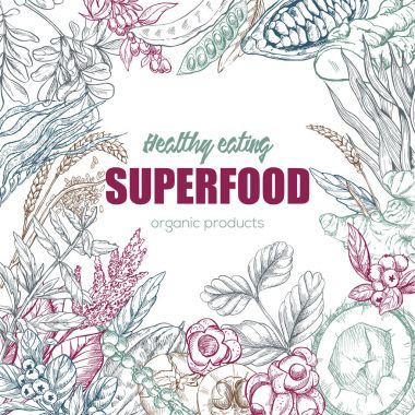 Superfood, gerçekçi kroki gövde tasarımı