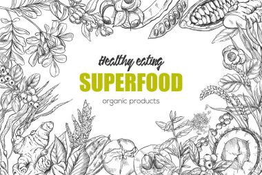 Superfood, gerçekçi kroki gövde tasarımı