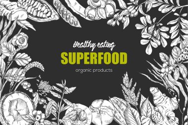 Superfood, gerçekçi kroki gövde tasarımı